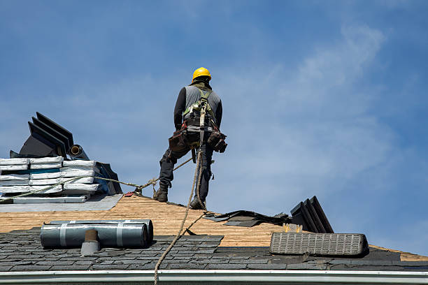 Professional Roofing technician working in Litchville, ND